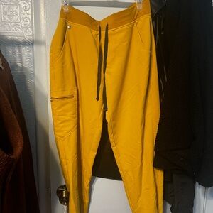 Women’s size medium mustard yellow scrub set